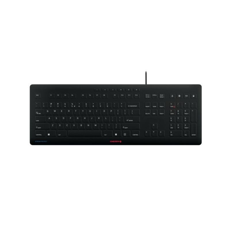 Cherry STREAM KEYBOARD - Tastatur - USB - US mit Euro-Symbol